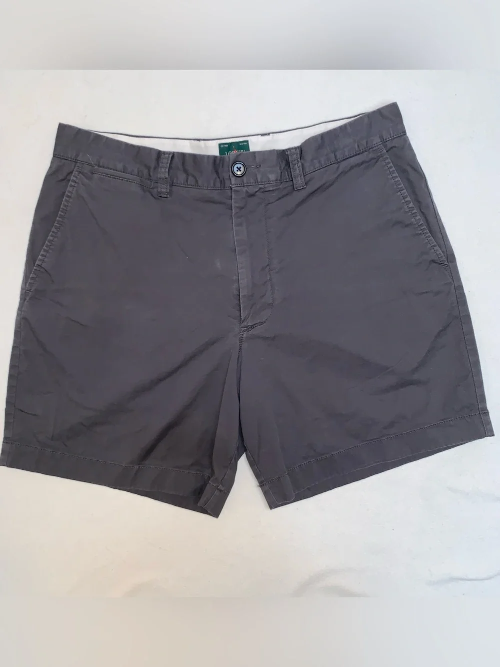 J. Crew Portsider Shorts Mens 32 , 7 Inseam Stretch Cotton Gray CH148 Oarsman